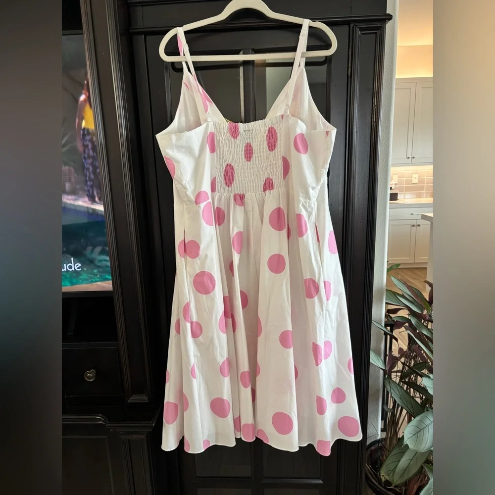 NWOT CITY CHIC Holly Spot Pink Polka Dot Dress - Picture 7 of 15